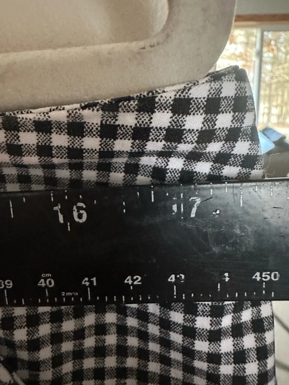 Charlie B Black White Gingham Skort Size 14 Preppy Golf Tennis Skirt Shorts